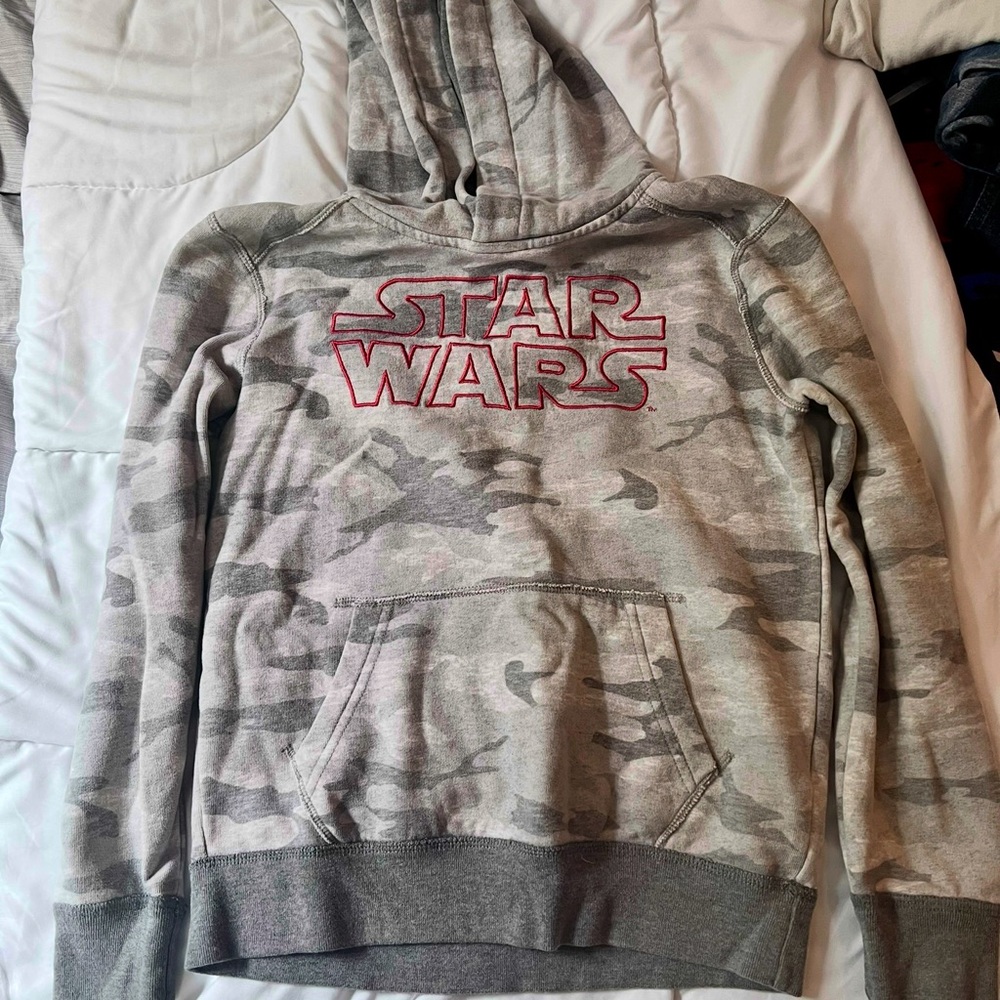Abercrombie Kids Gray Camo Star Wars Hoodie